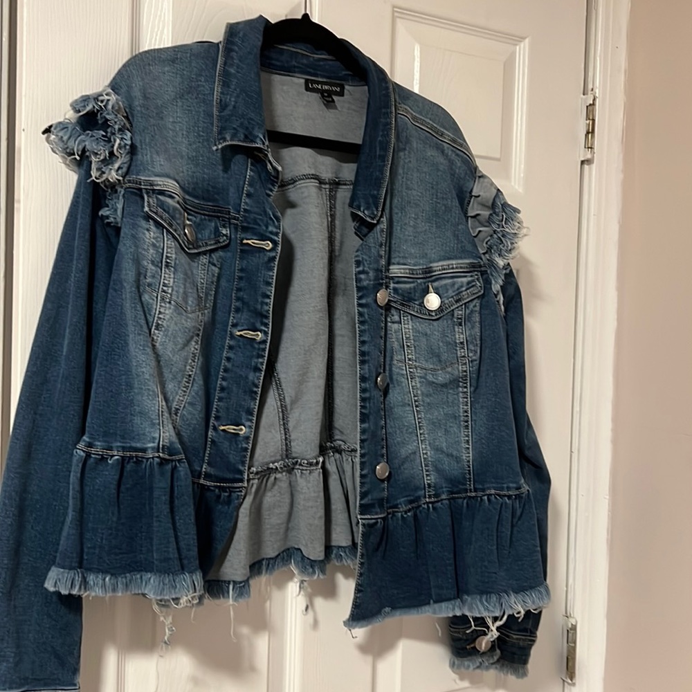 Lane Bryant Peplum Jean Jacket!
